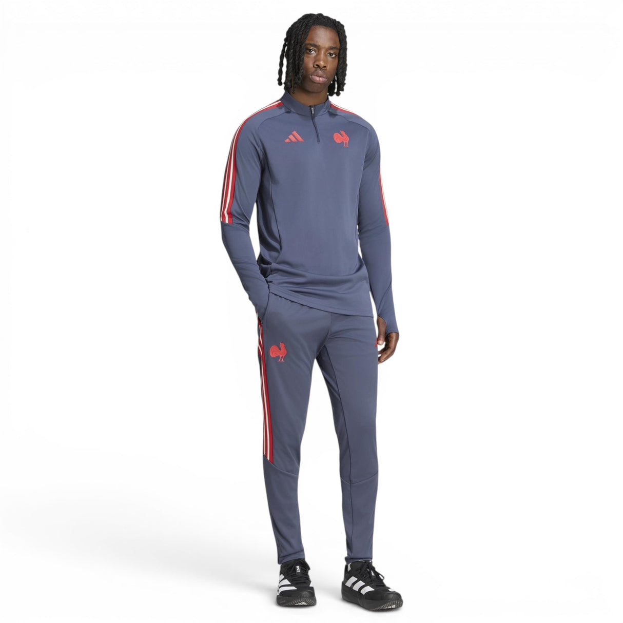 adidas Mens France TR Top Navy