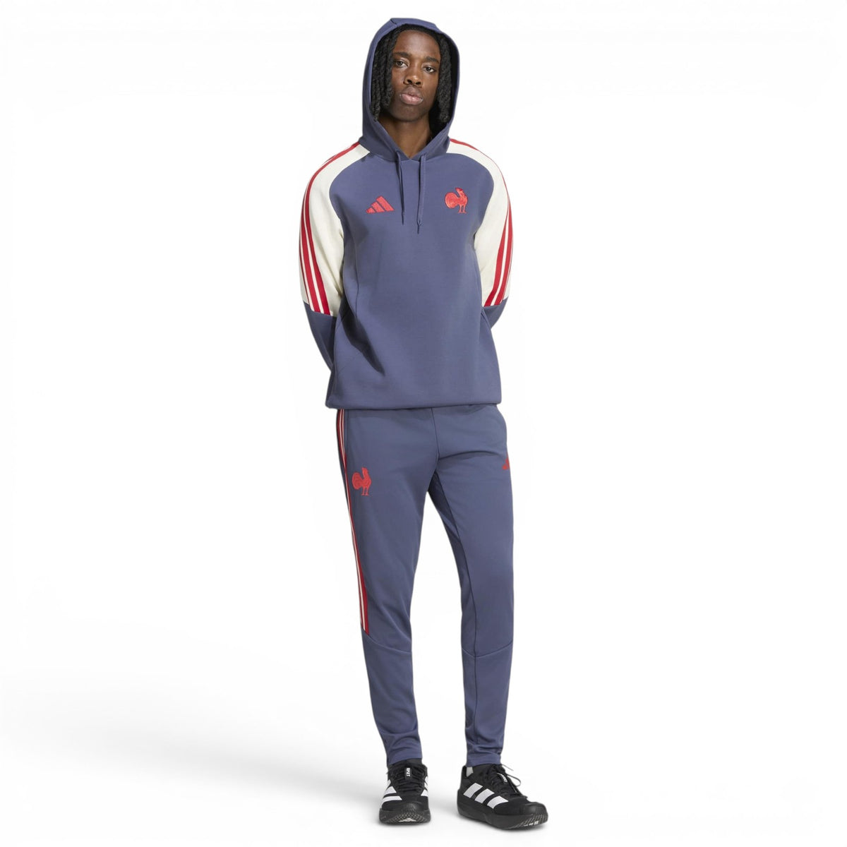 adidas Mens France Hoodie Navy