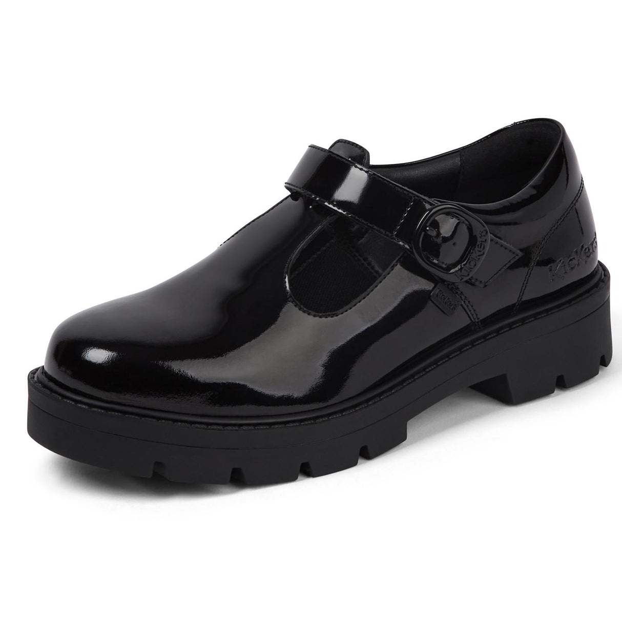 Kickers Kori T Bar PATL Youth Girls Blk