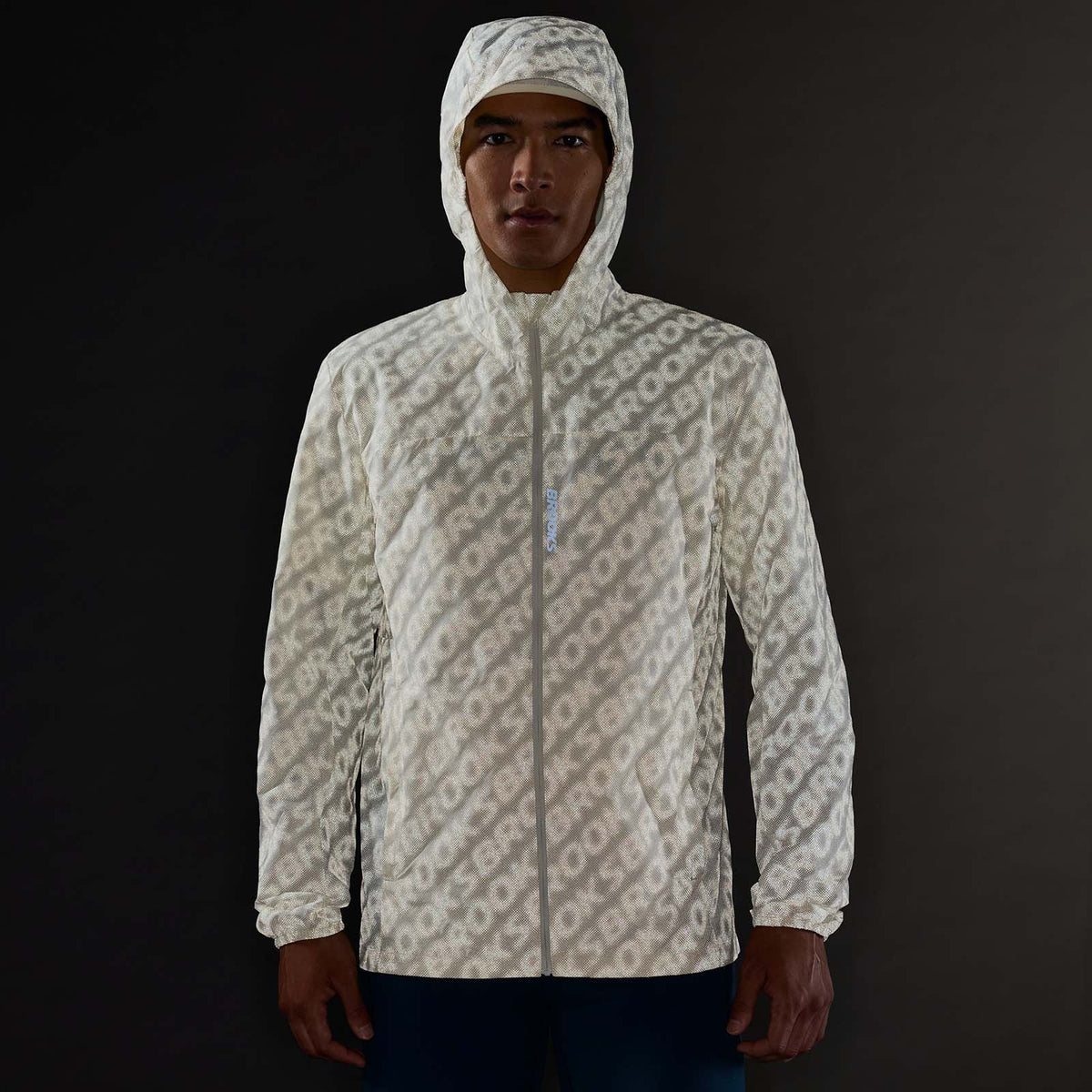 Brooks Mens Canopy Reflective Jckt Beige