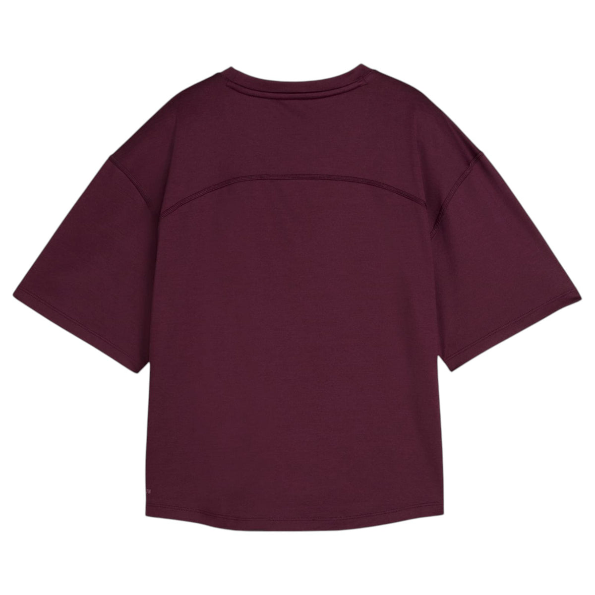 Puma W Cloudspun Relaxed Tee Maroon