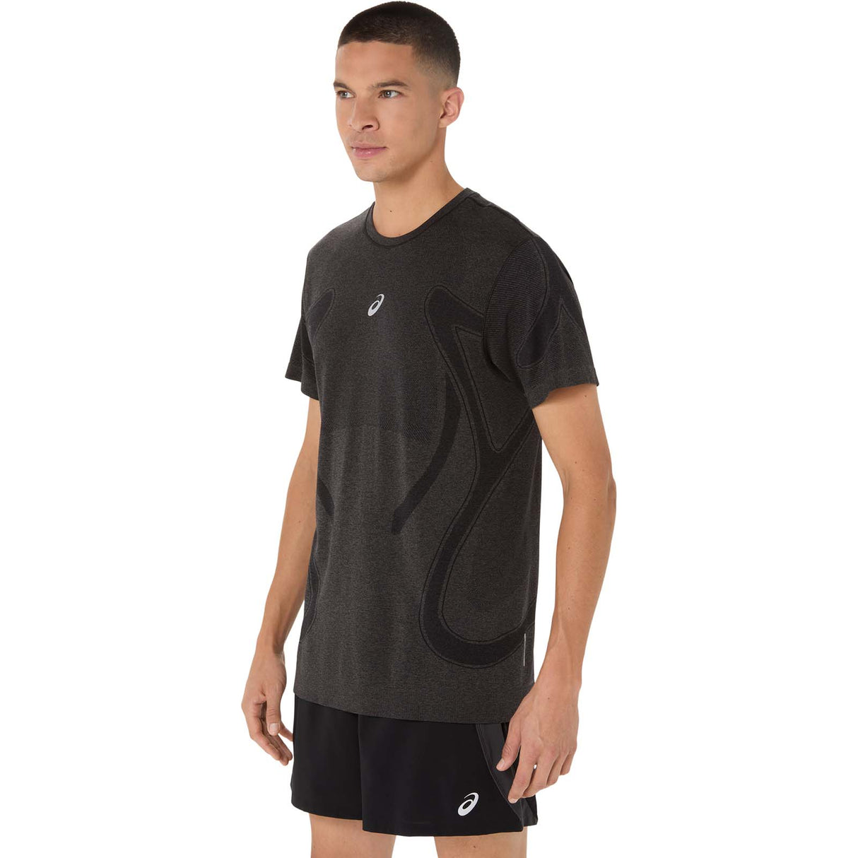 Asics Mens Road Seamless SS Top Black