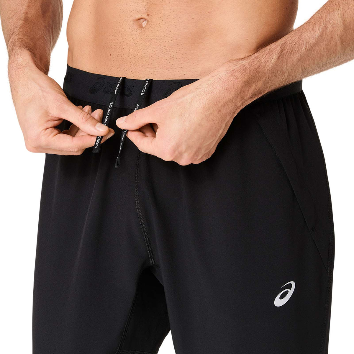 Asics Mens Road Pant Black