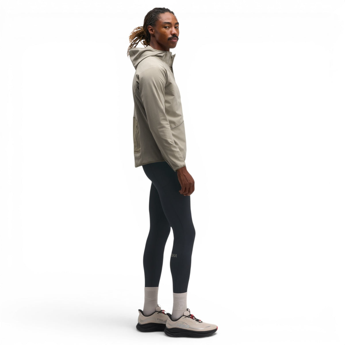 Hoka M Skyglow Half Zip Grey