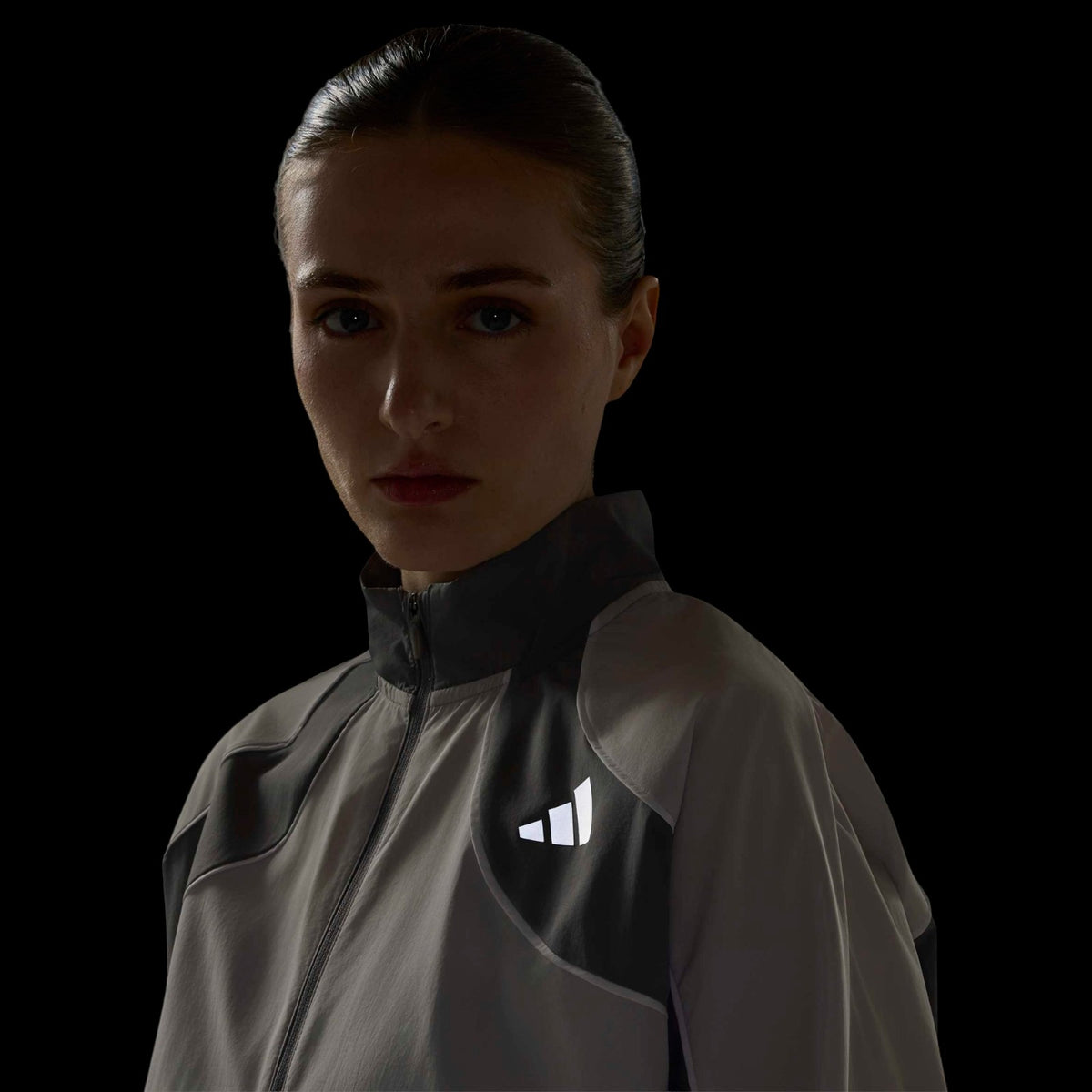 adidas Womens ADIZERO A Jacket Grey