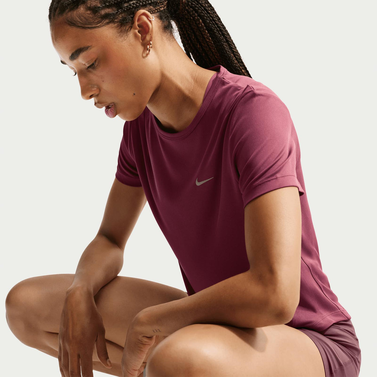 Nike W Tempo DF SS Tee Pink