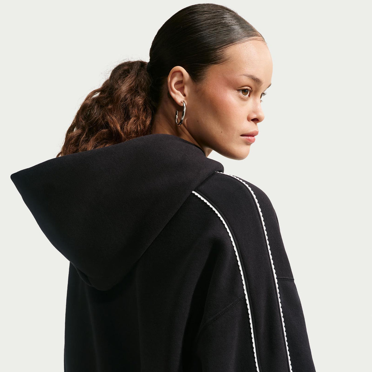 Nike W STDO FLC MW CRP SCLOP Hoodie Blk