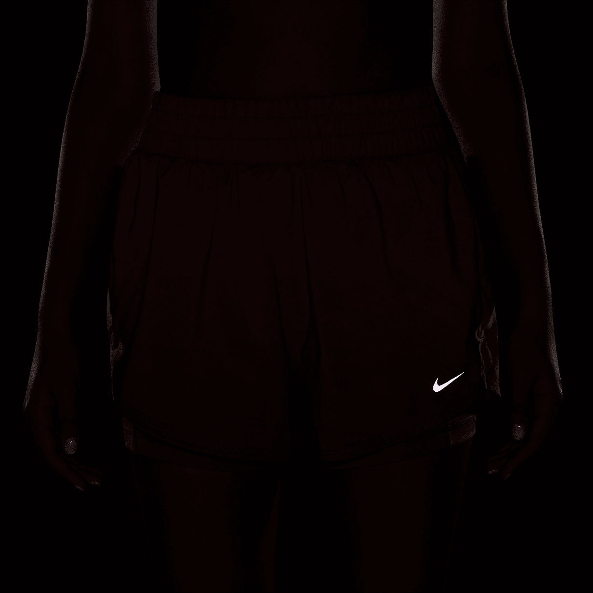 Nike W One DF HR 3in 2N1 Shorts Pink