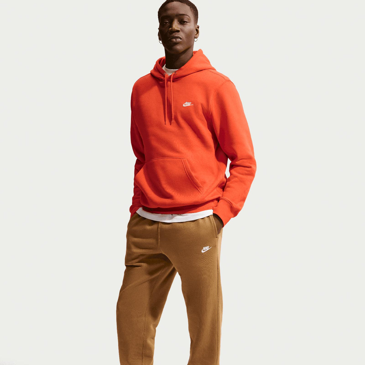 Nike Mens Club BB Jogger Brown