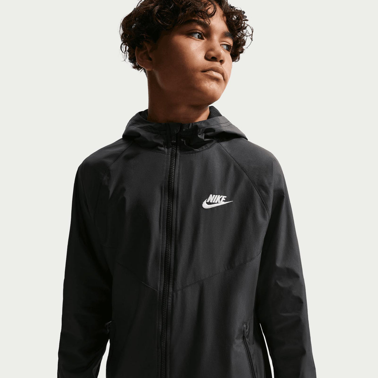 Nike Boys NSW RPL WR Hooded Jacket Black