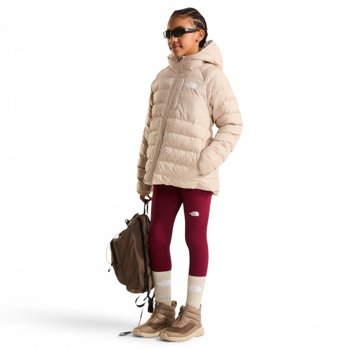 TNF Girl Reversible Perrito Hd Jckt Brwn