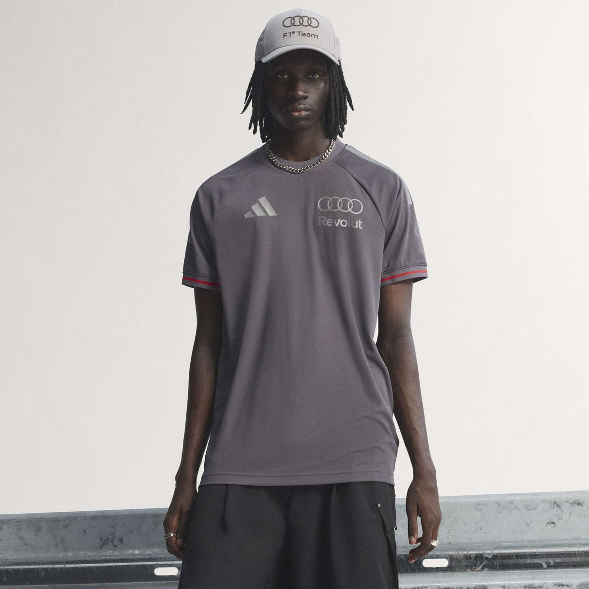 adidas Audi Driver Tee Grey