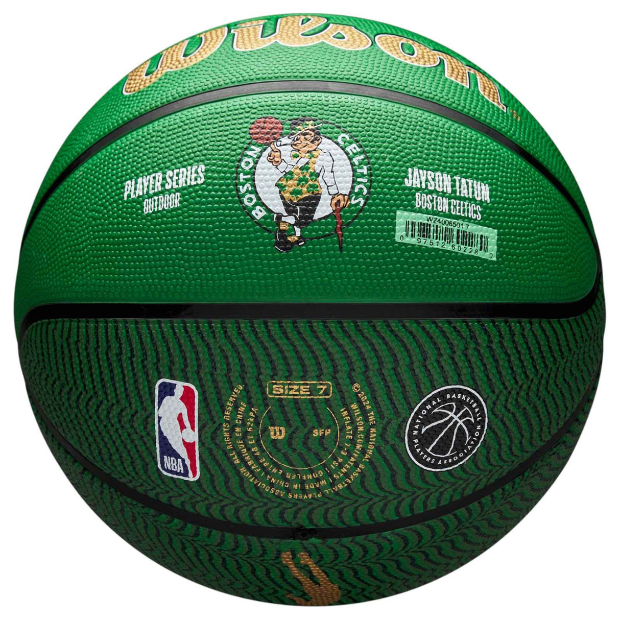 Wilson NBA Icon Tatum Size 7 Outdoor Basketball - Green