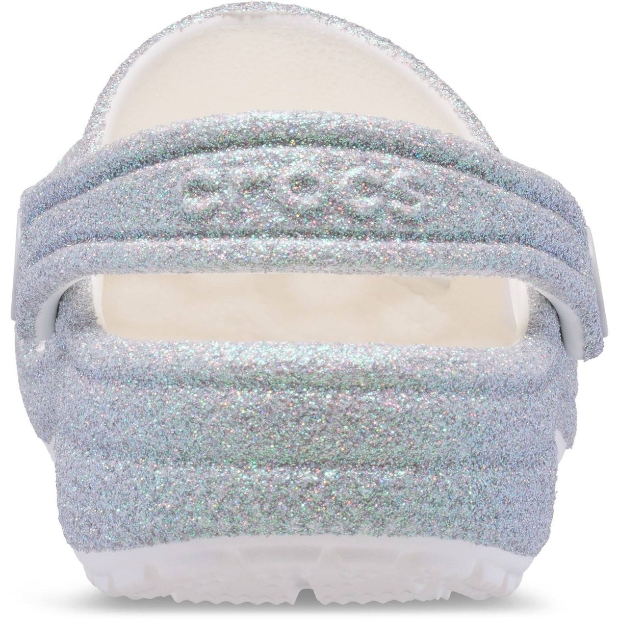 Crocs Classic Glitter Clog Junior Kids Beach White