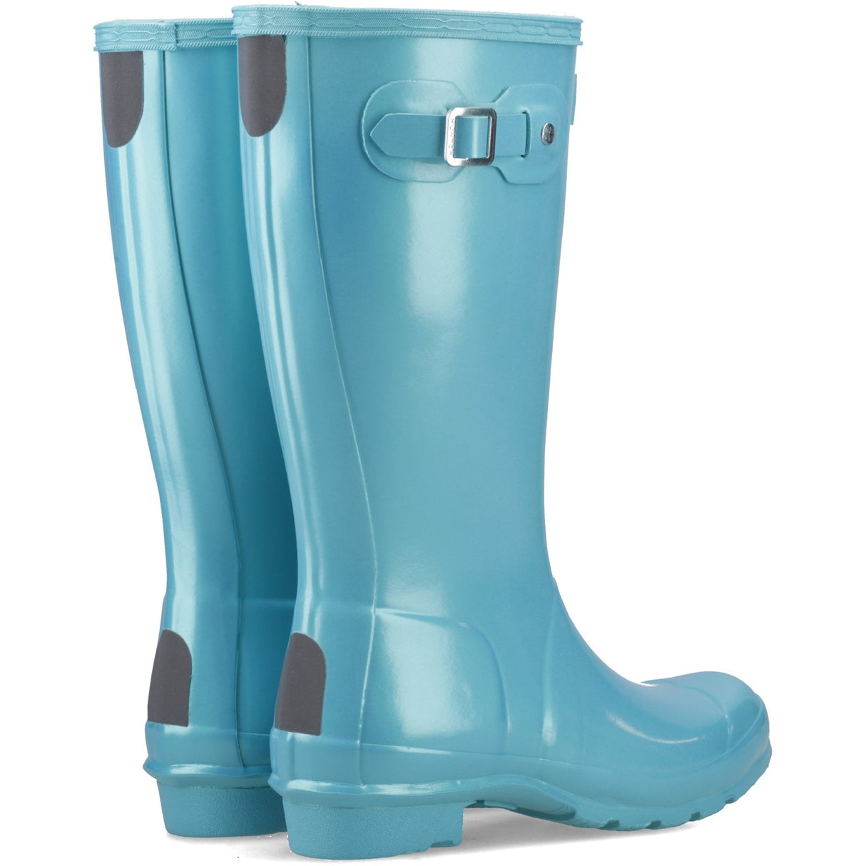 Hunter Original Nebula Junior Kids Wellingtons Pool Blue