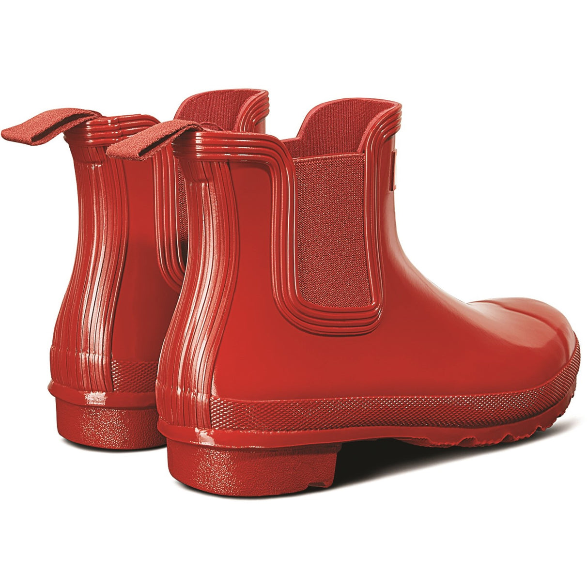 Hunter Womens Womens Original Chelsea Gloss Boot Military Red