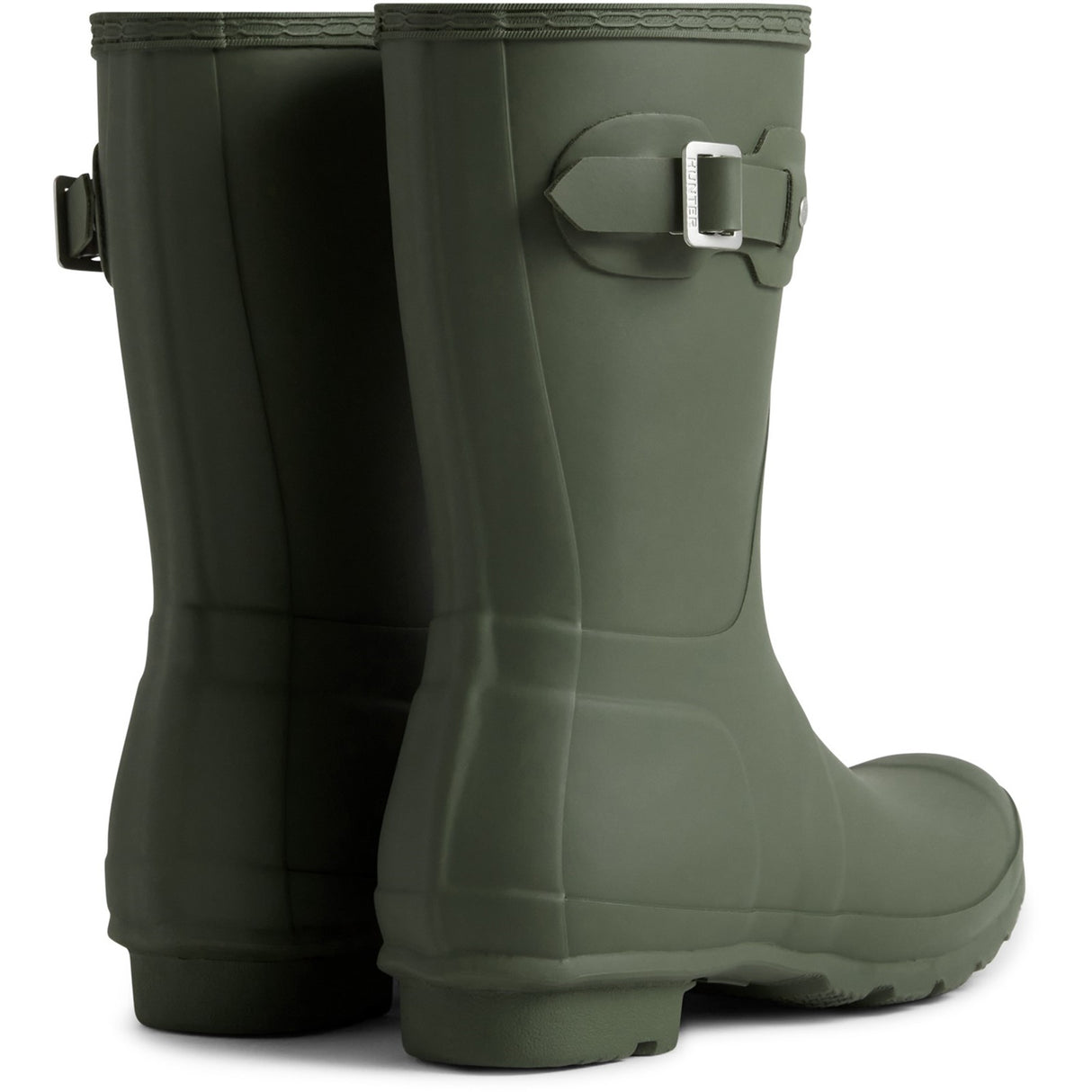 Hunter Womens Original Short Wellingtons Dark Olive