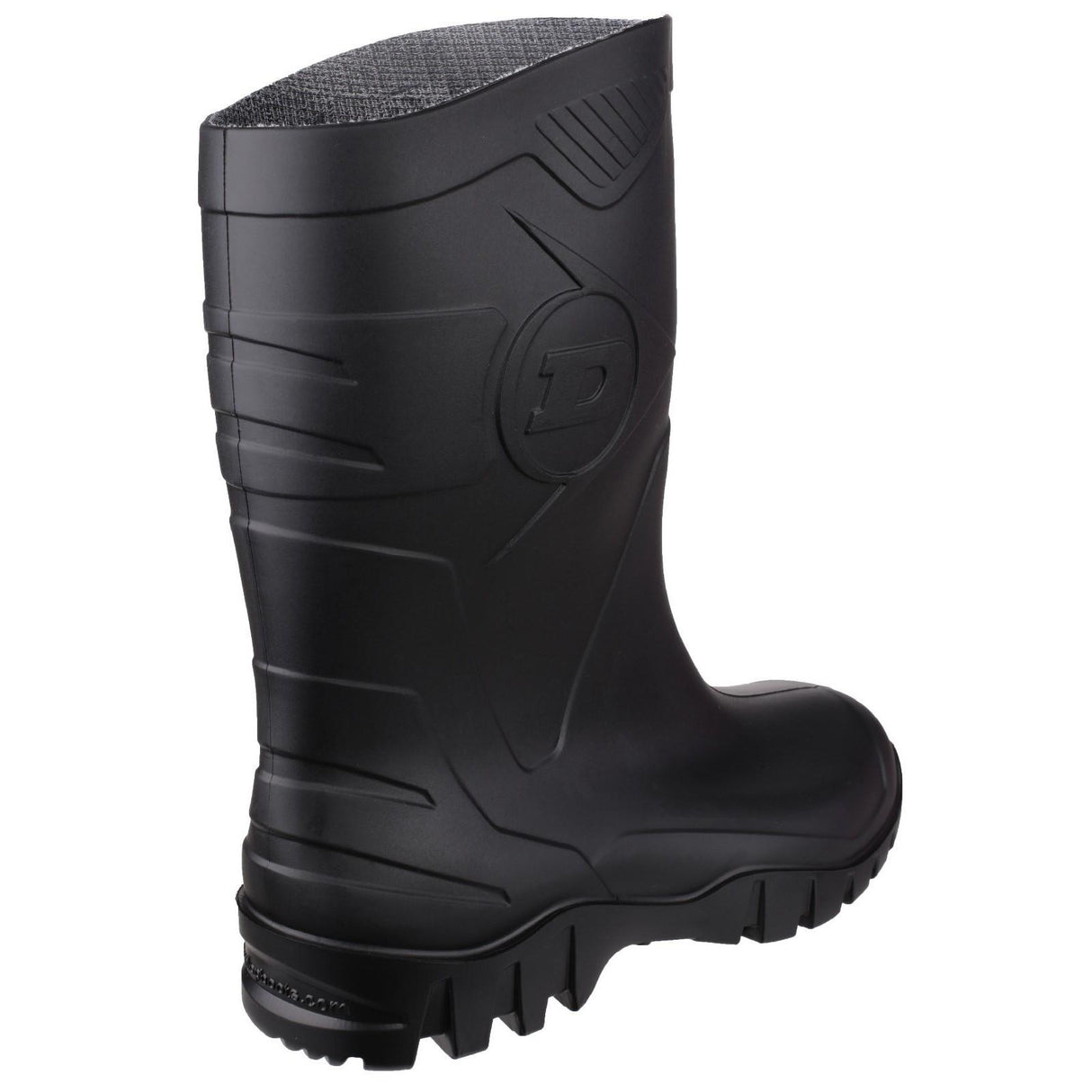 Dunlop Mens Dee Calf Length Wellington Black