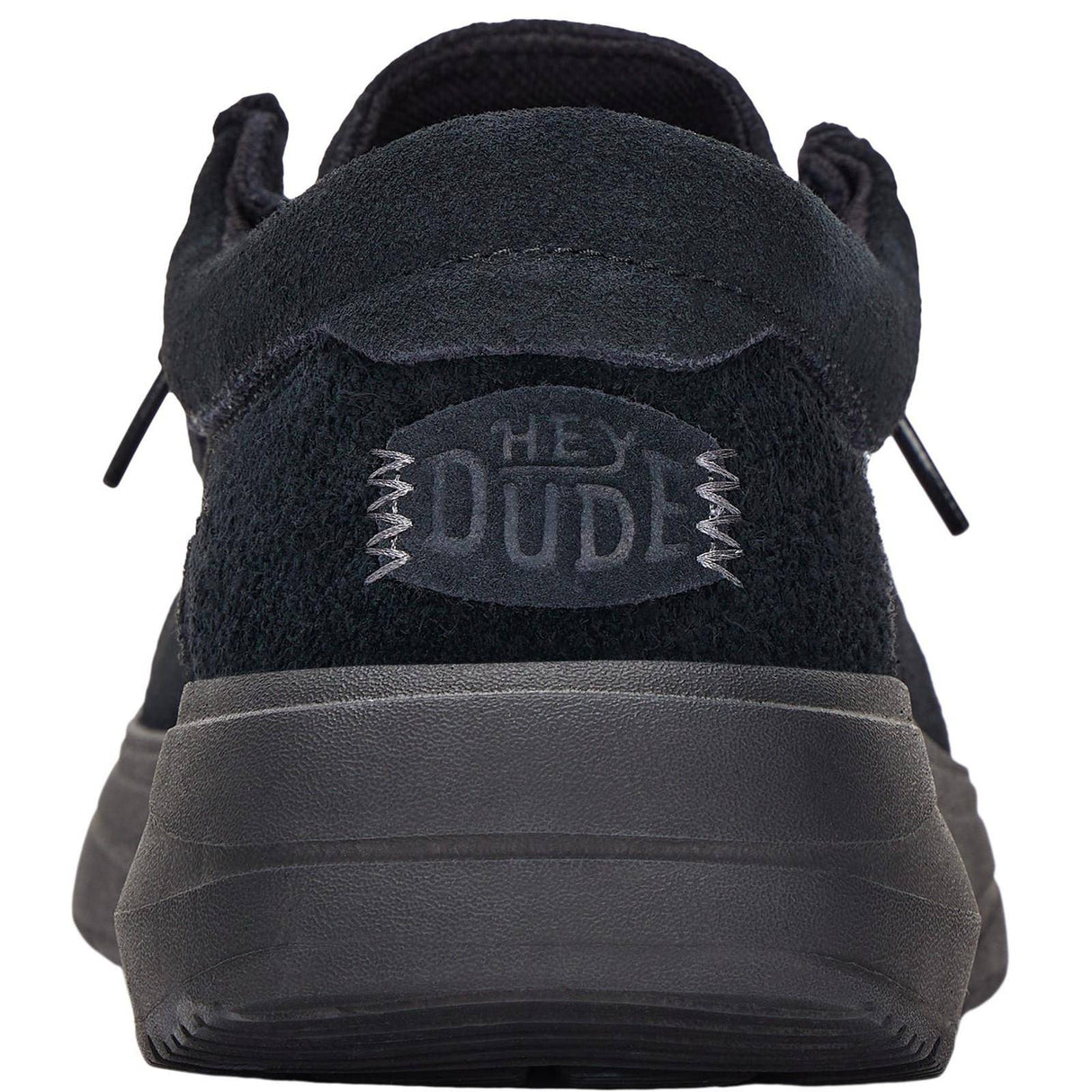 HEYDUDE Mens Wally X Suede Shoes Black
