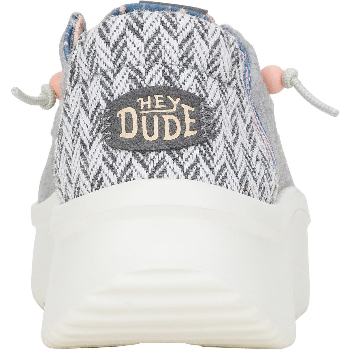 HEYDUDE Womens Wendy Peak Chambray Woven Shoes Grey