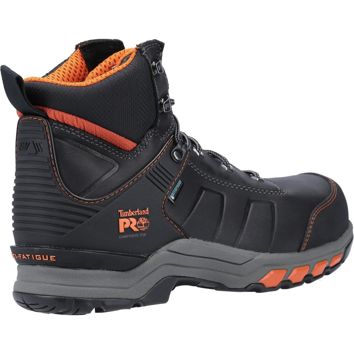 Timberland Pro Mens Hypercharge Composite Safety Toe Work Boot Black/Orange