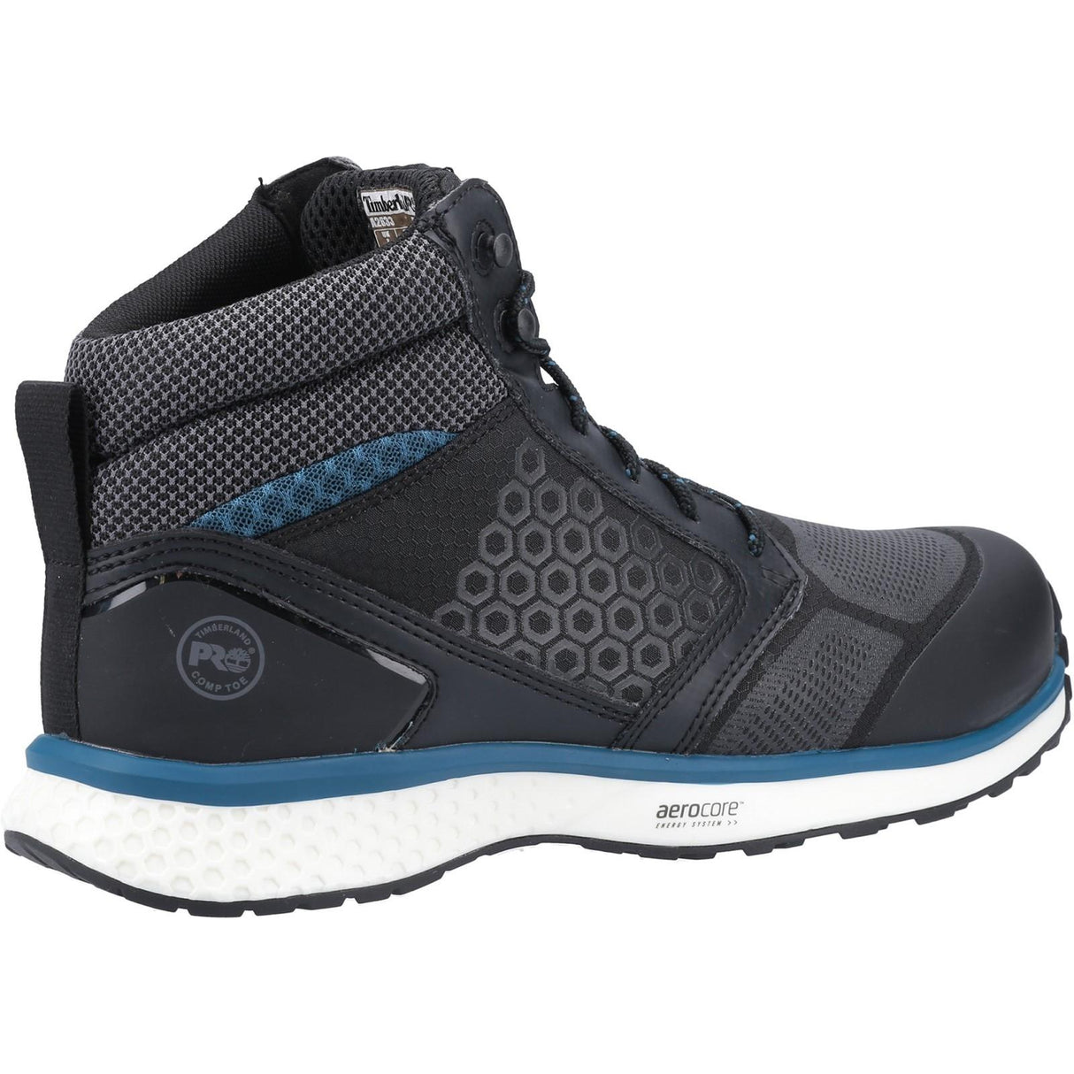 Timberland Pro Mens Reaxion Mid Composite Safety Boot Black/Blue