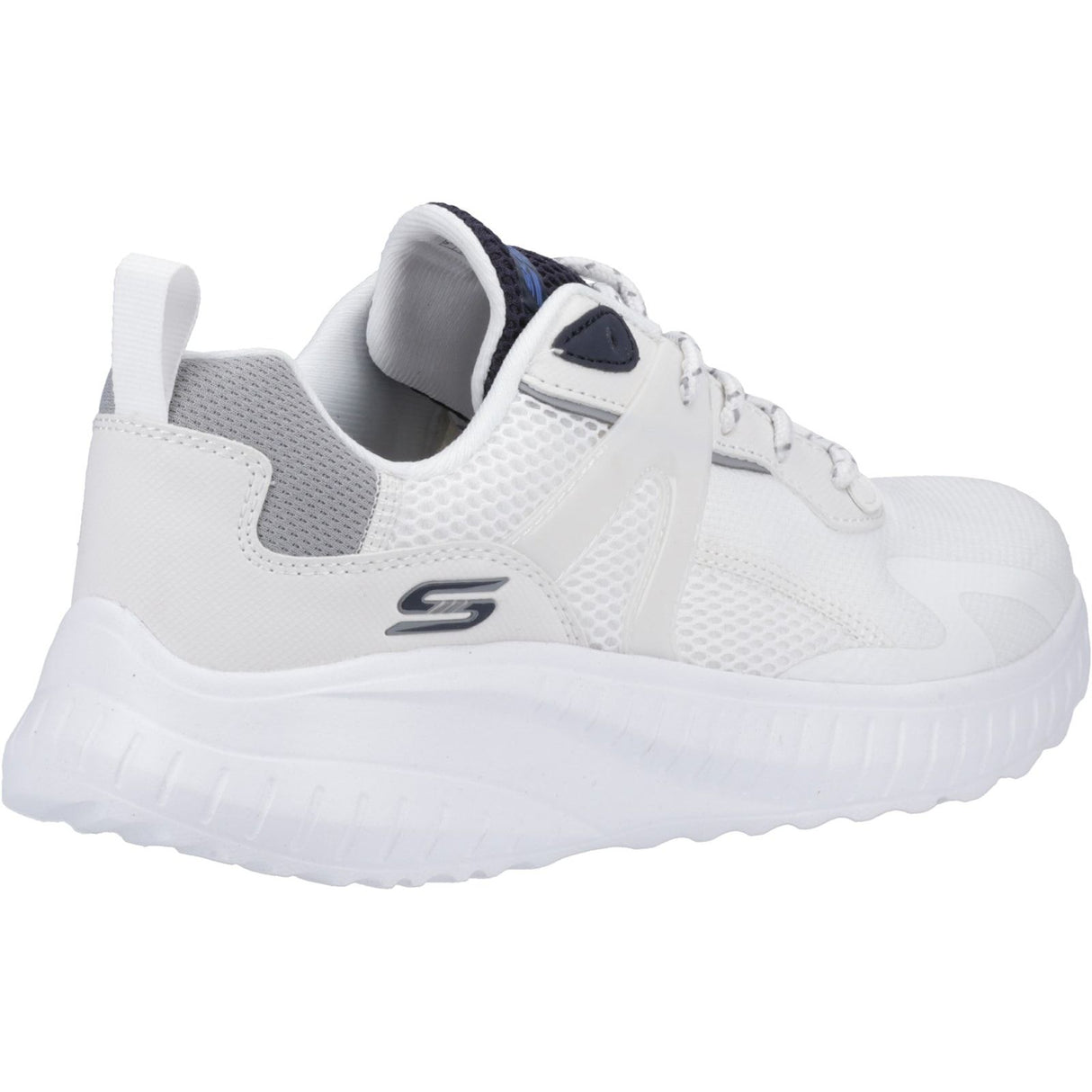 Skechers Mens Bobs Squad Chaos Elevated Drift Trainers White/Multi