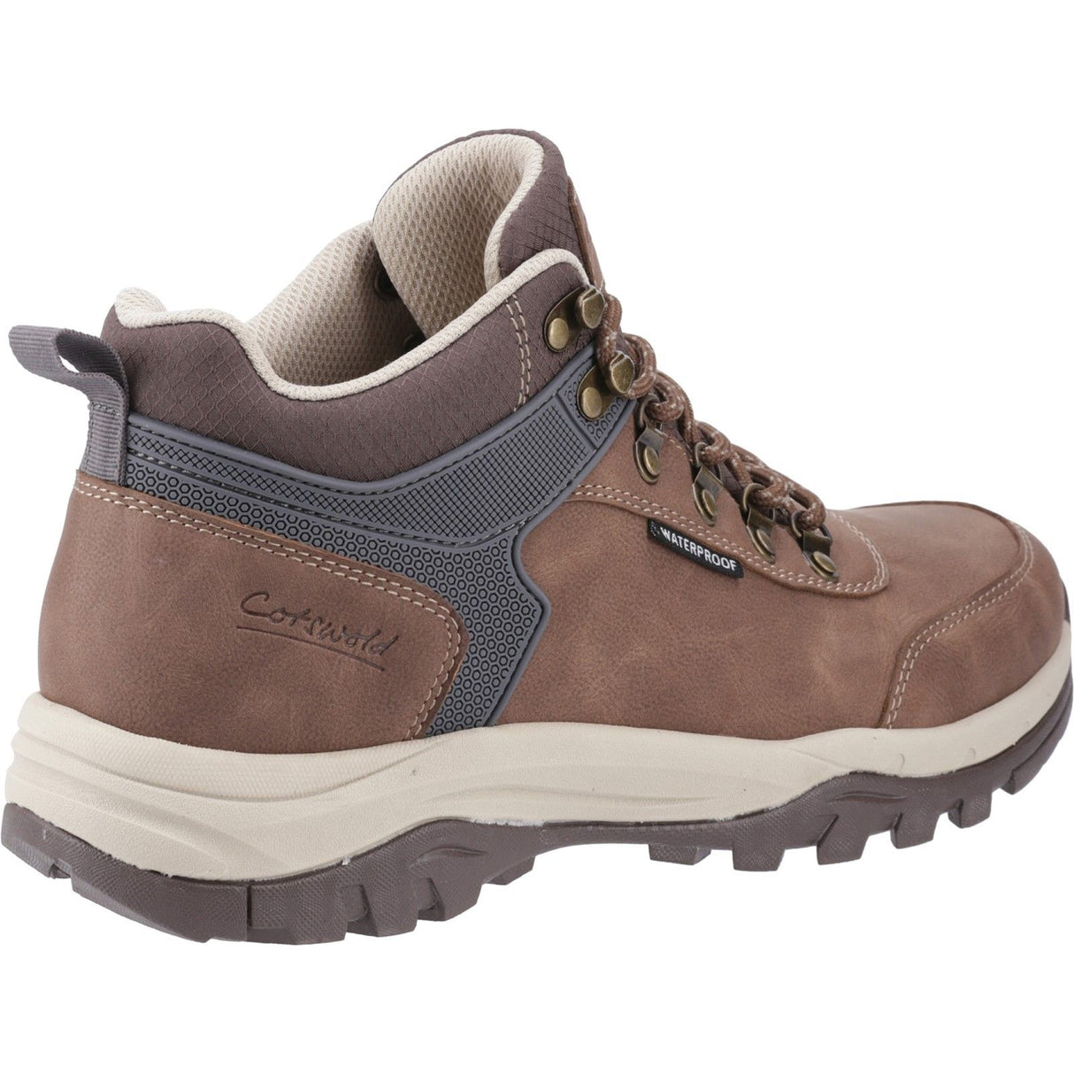 Cotswold Mens Overbury Hiking Boots Brown