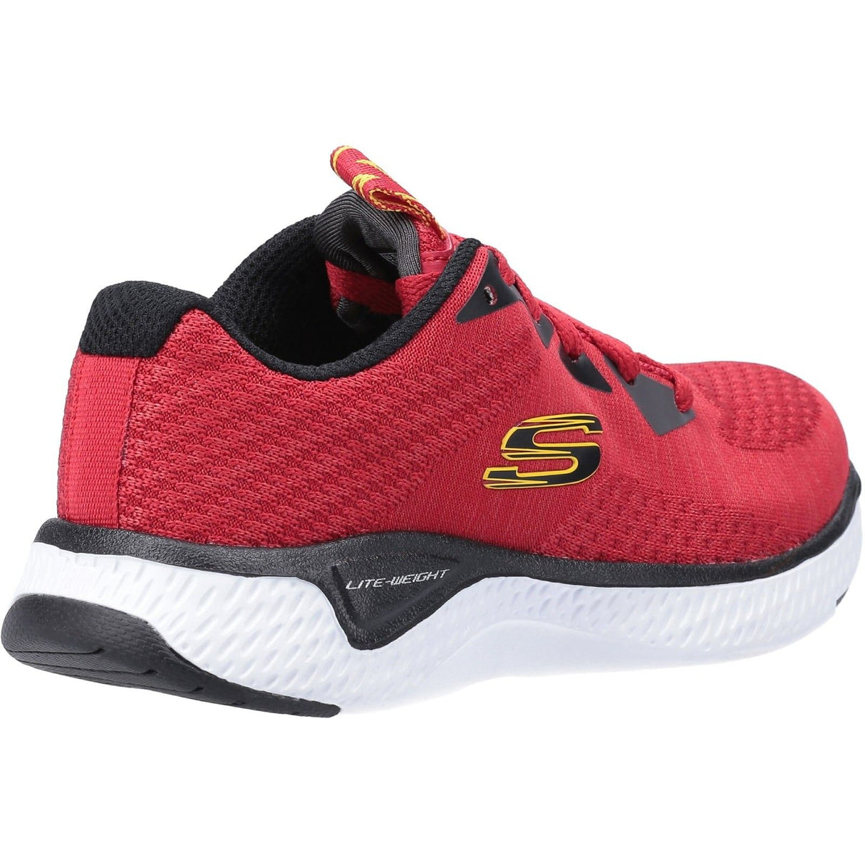 Skechers Junior Boys Solar Fuse Kryzik Lace Up Trainer Red