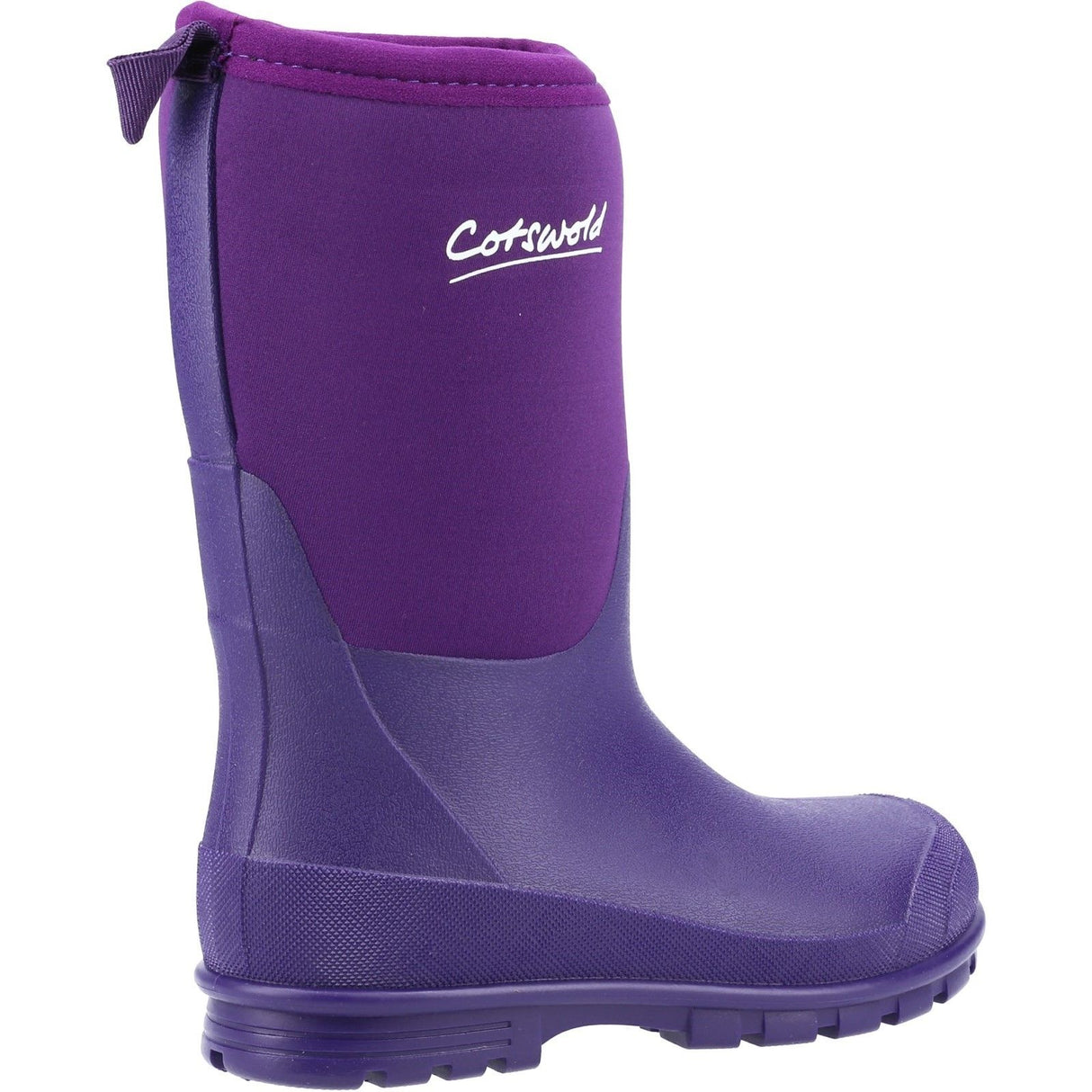 Cotswold Junior Kids Hilly Neoprene Childrens Wellington Boot Purple