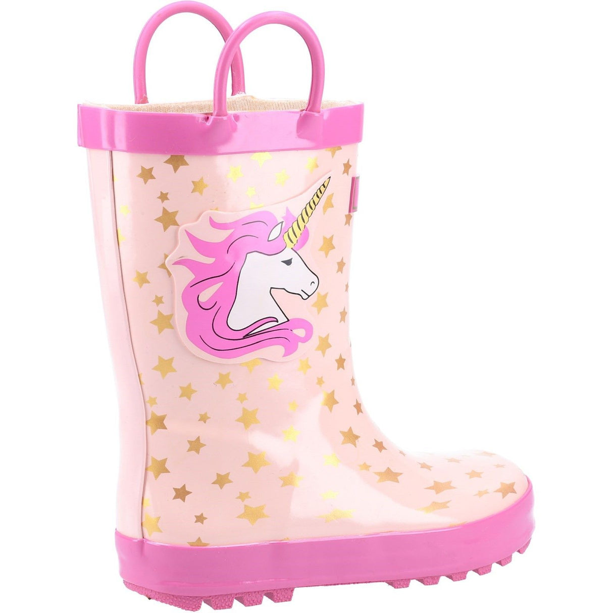 Cotswold Junior Kids Puddle Waterproof Pull On Boot Unicorn