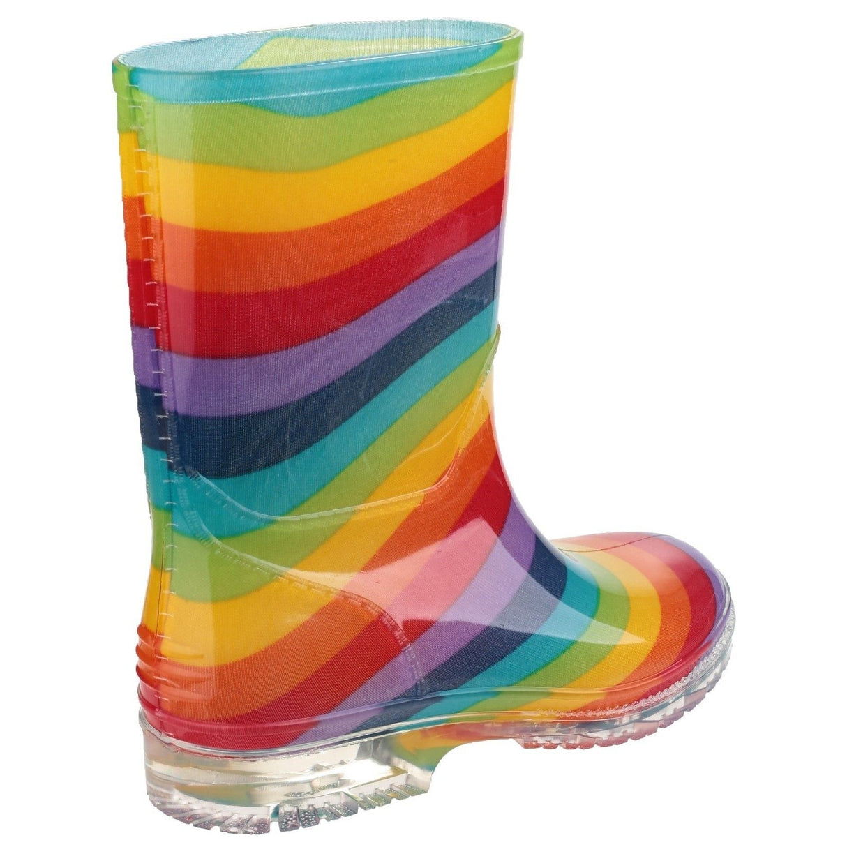 Cotswold Junior Girls Pvc Wellington Rainbow