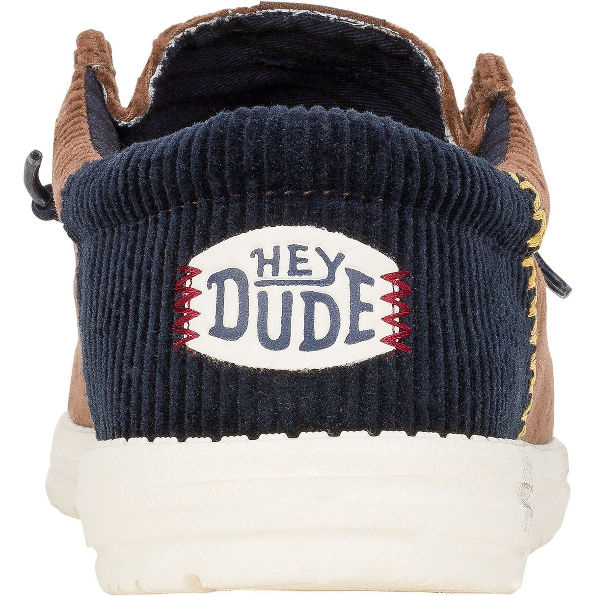 HEYDUDE Mens Wally Funk Corduroy Shoes Espresso/Blue Jean