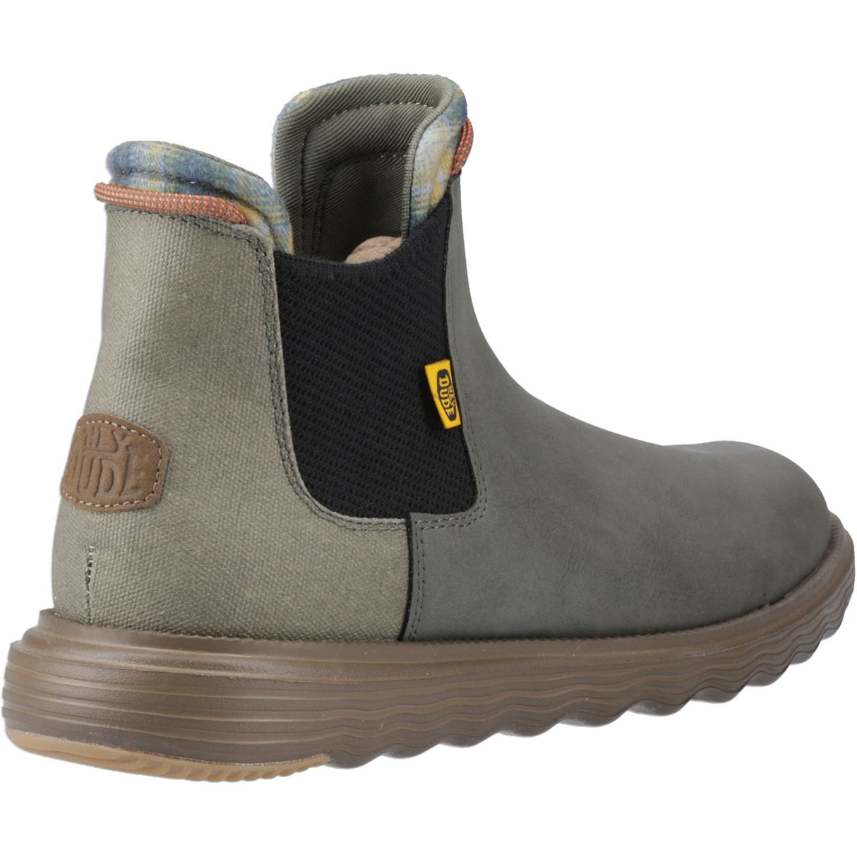 HEYDUDE Mens Branson Classic Boots Dusty Olive/Espresso