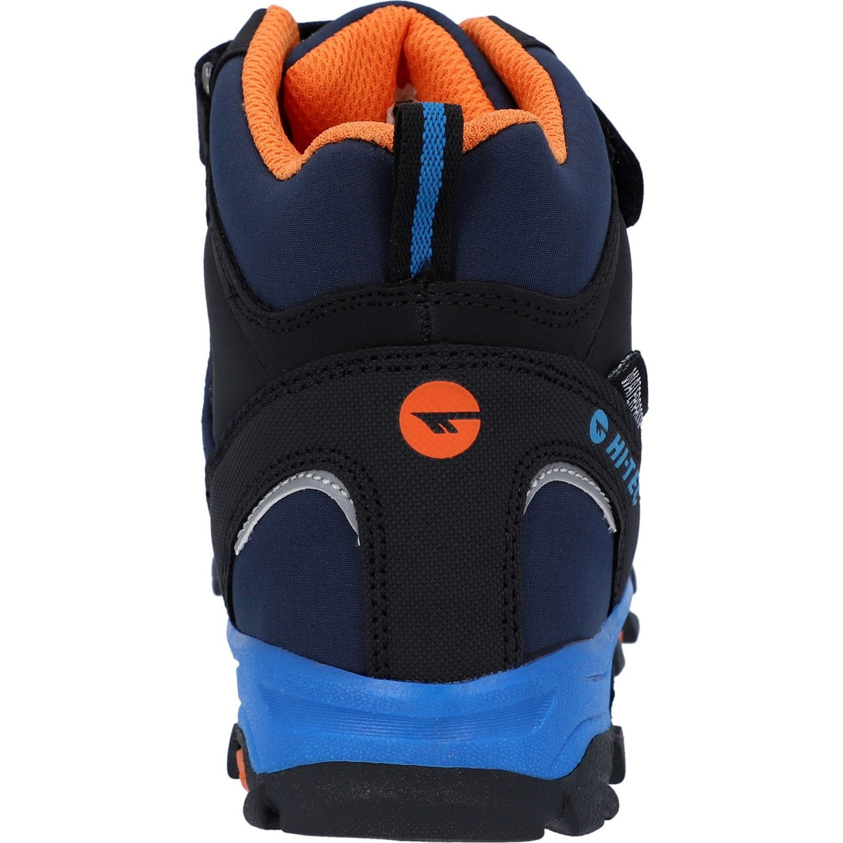 Hi-Tec Boys Blackout Mid Boots Navy/Orange/Lake Blue