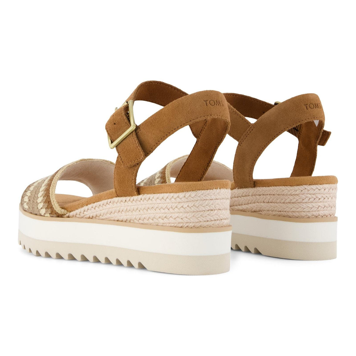 TOMS Womens Diana Wedge Dark Beige
