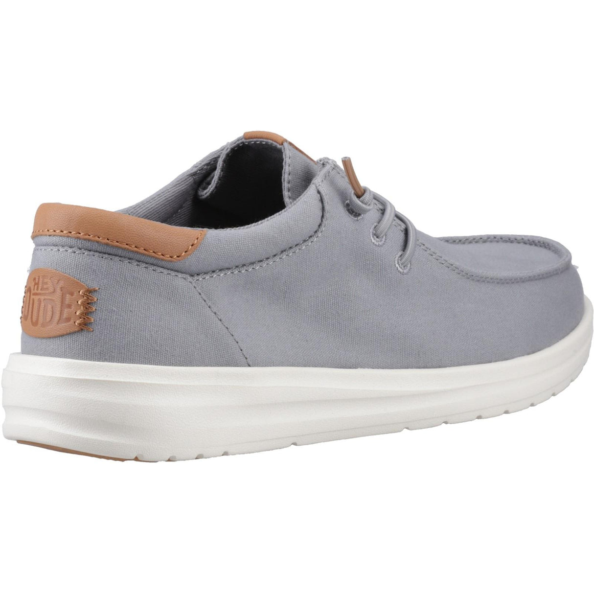HEYDUDE Mens Paul Canvas Shoes Monument Grey