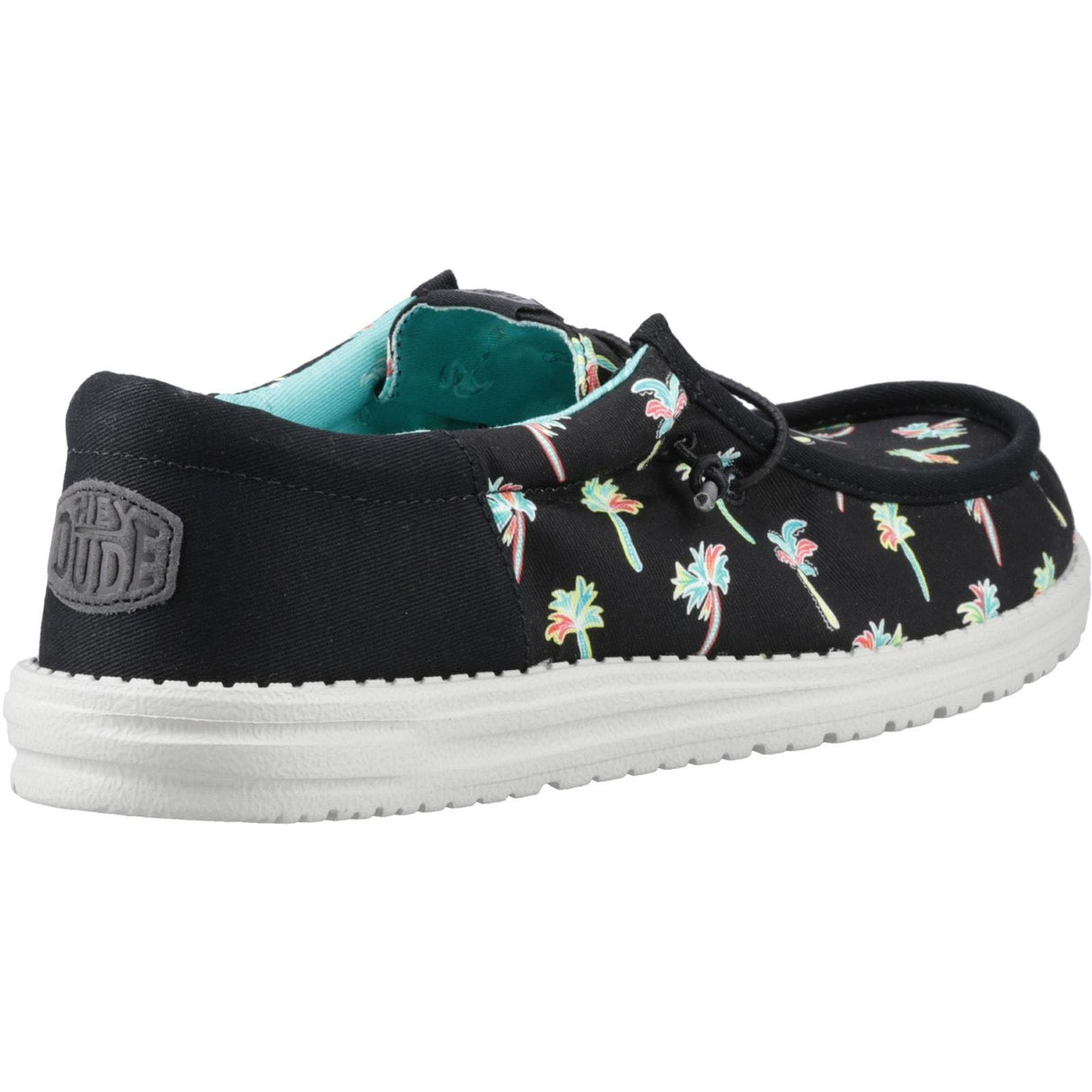 HEYDUDE Mens Wally Funk Party Palm Shoes Black/Multi