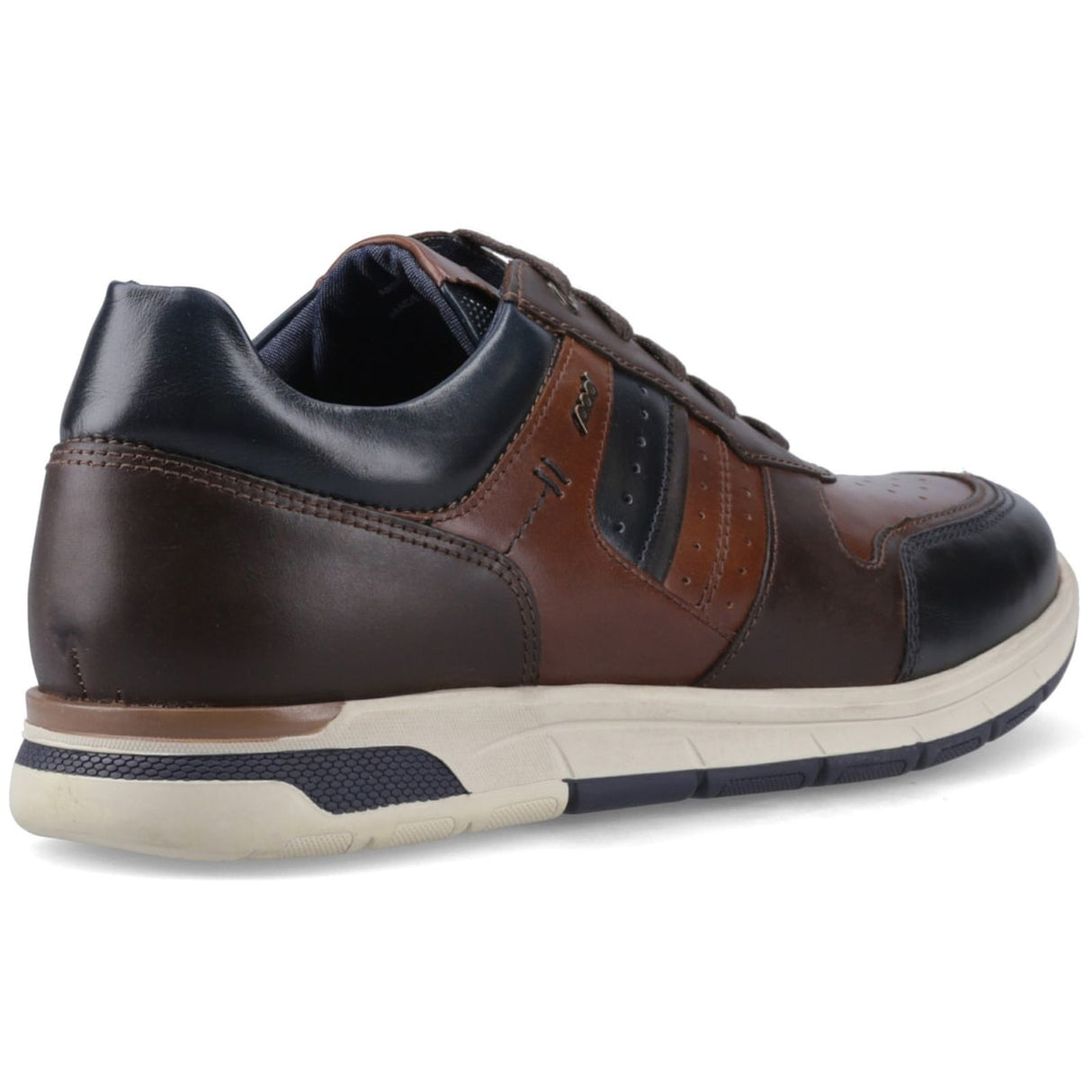 Pod Mens Arrow Casual Shoe Navy/Tan