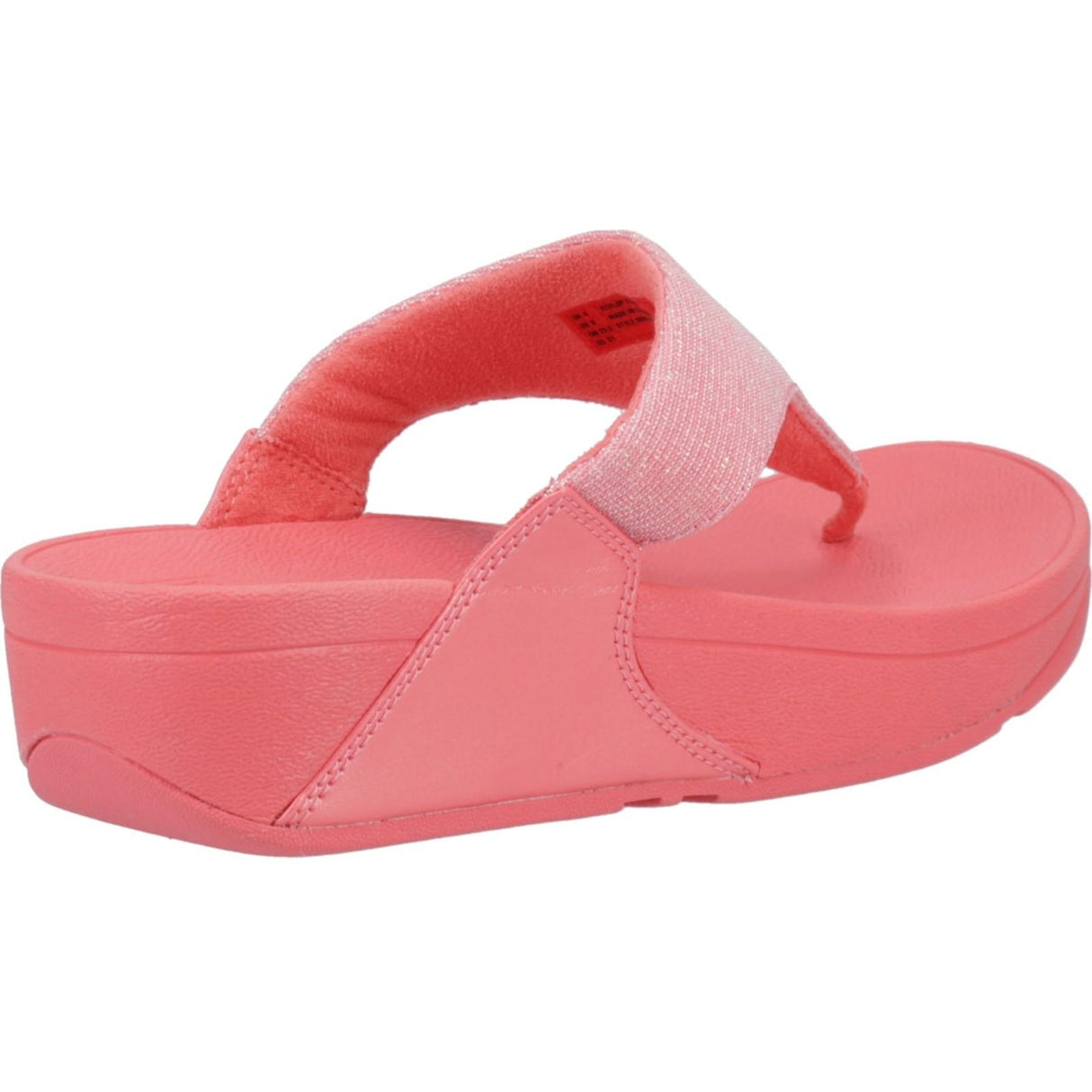 Fitflop Womens Lulu Shimmerlux Toe Post Sandals Rosy Coral