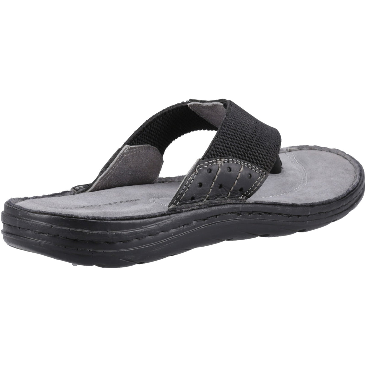 Hush Puppies Mens Alan Toepost Sandal Black