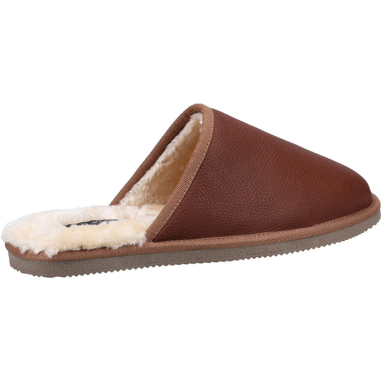 Hush Puppies Mens Coady Leather Slipper Tan