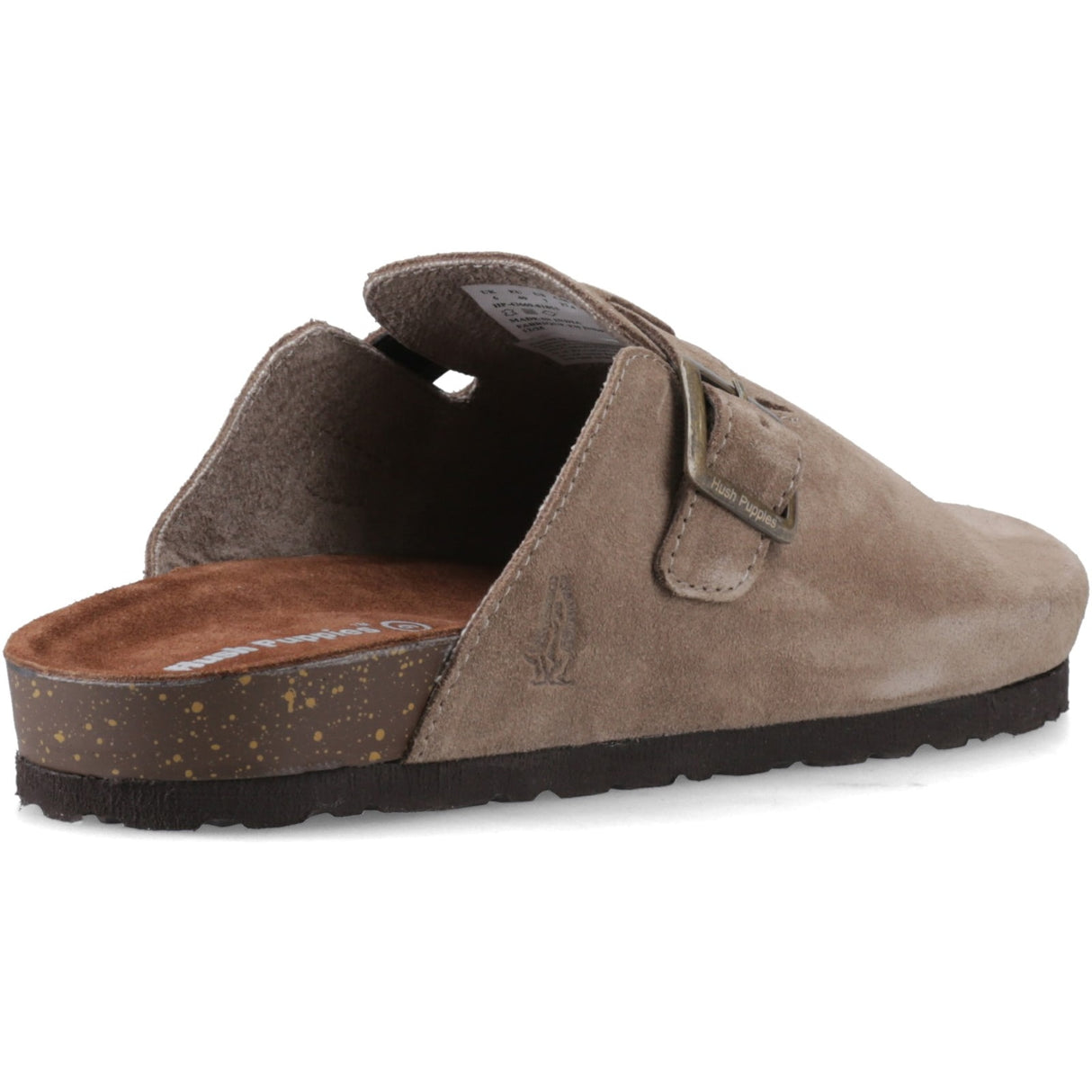 Hush Puppies Mens Noel Suede Closed Sandal Taupe