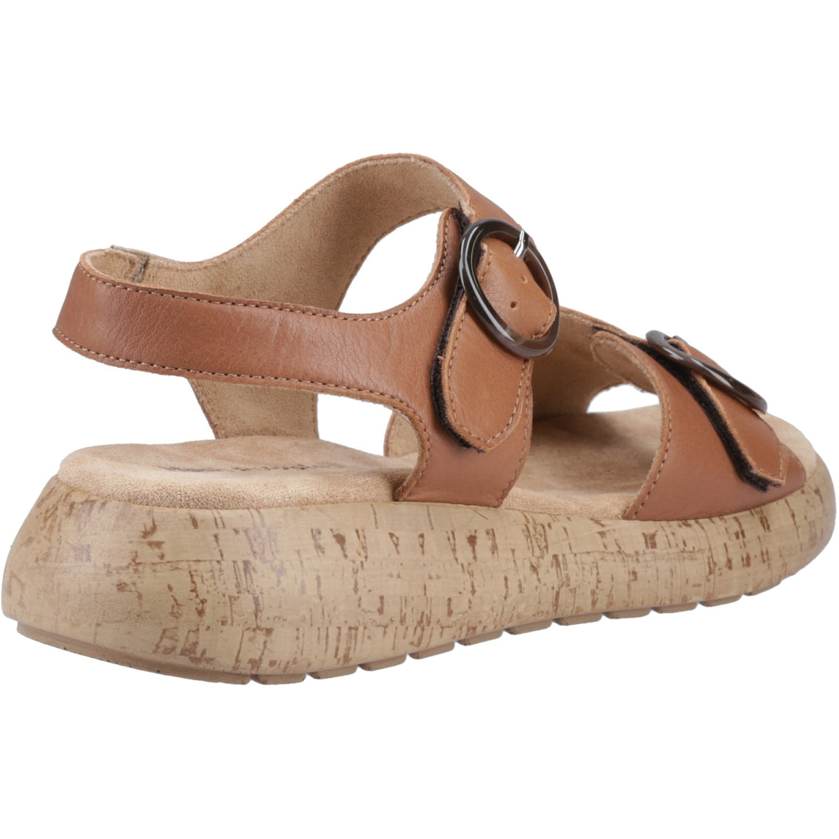 Hush Puppies Womens Alison Buckle Sandal Tan