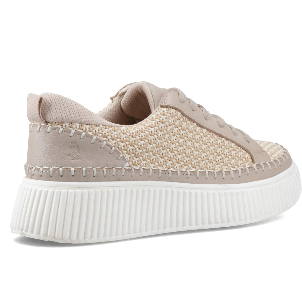 Hush Puppies Womens Haisley Woven Trainer Taupe