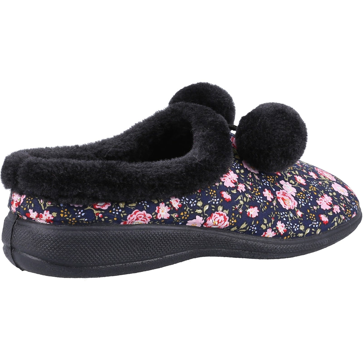 Fleet & Foster Womens Buzzard Mule Slipper Black