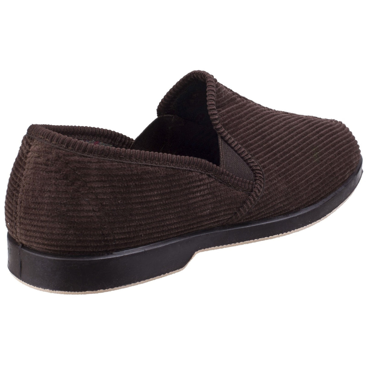 GBS Mens Twin Gusset Slipper Brown