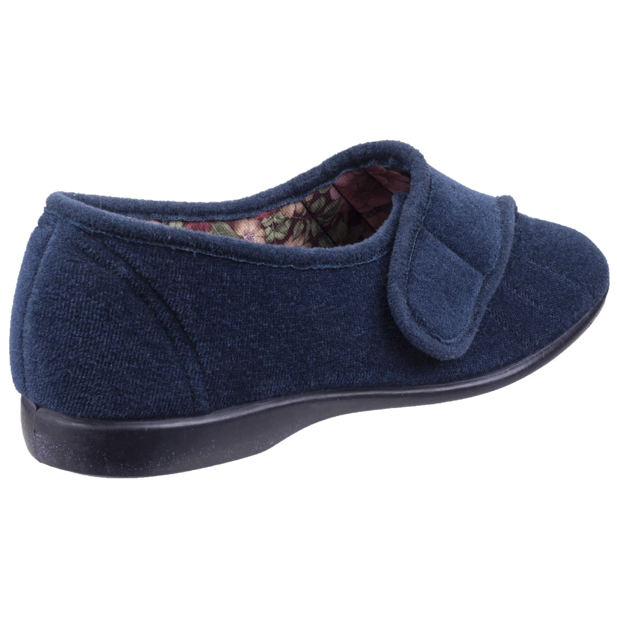 GBS Womens Audrey Touch Fastening Slipper Navy