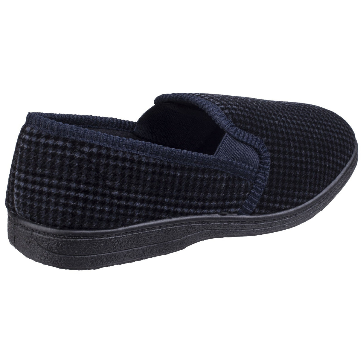 Mirak Mens Highbury Twin Gusset Slipper Navy