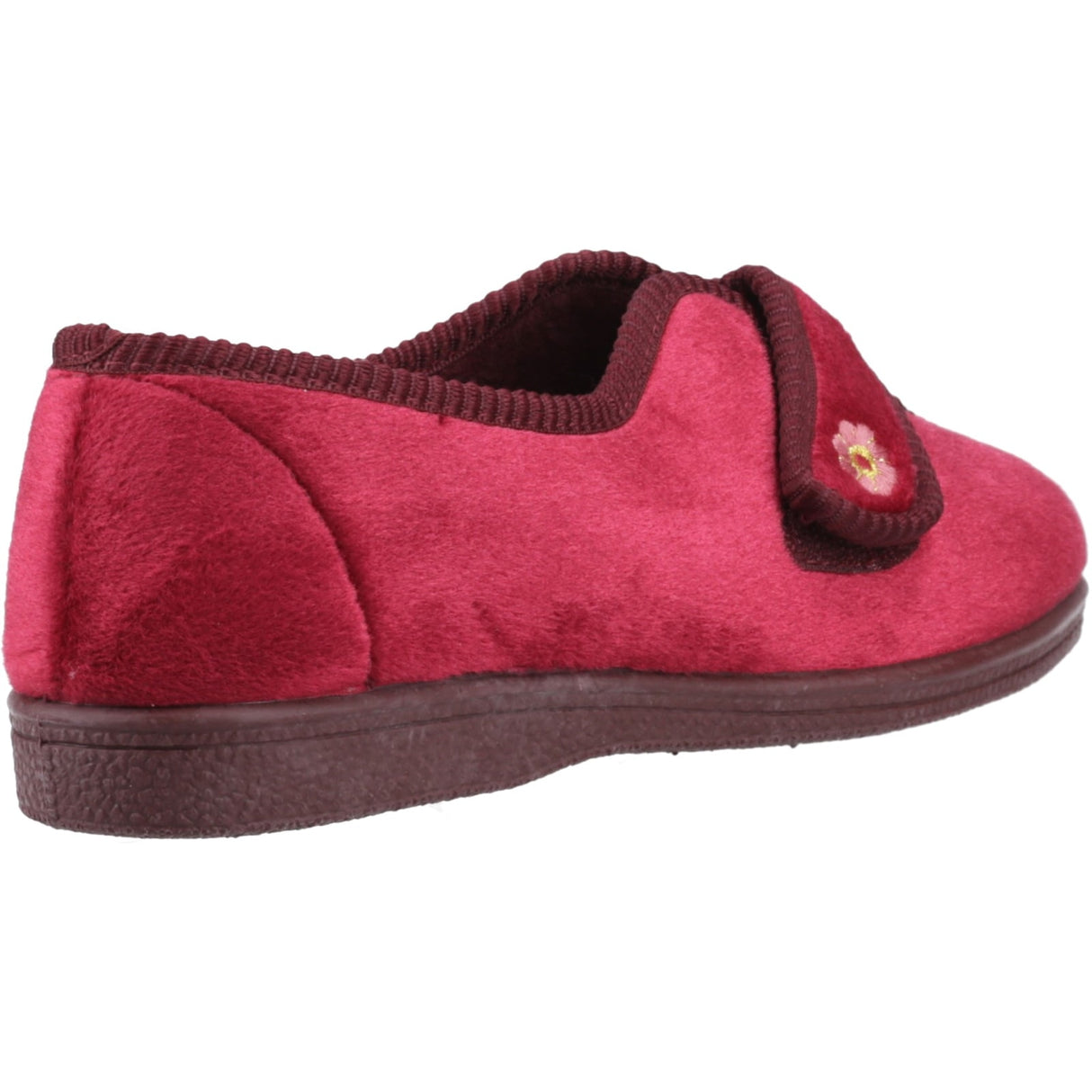 Mirak Womens Andrea Touch Fastening Slipper Wine